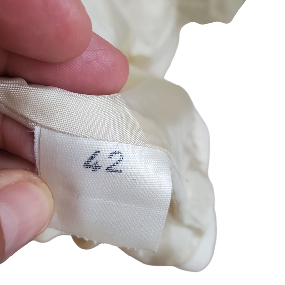 Maduson Vienna Vntg Women's Blazer. Cream Linen/Cotton. 6 - Picture 5 of 10